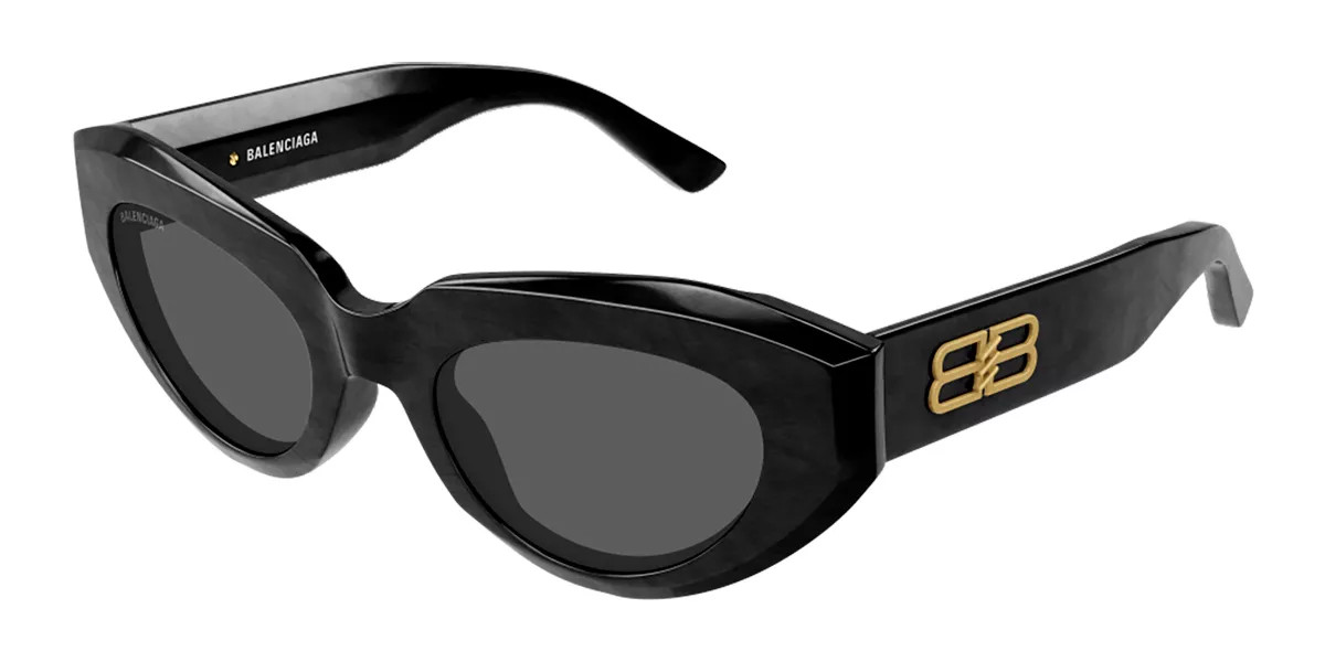 Balenciaga BB0236S 001 Women’s Sunglasses Black Size 52 | SmartBuyGlasses Global
