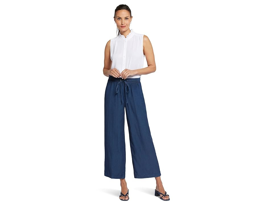 NYDJ Jayne Pull On Wide Leg Women's Dress Pants Indigo Ocean : PS 25, Lyocell/Tencel | Zappos