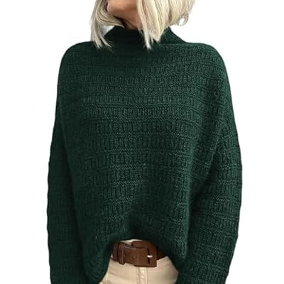 PRETTYGARDEN Womens Mock Neck Oversized Sweaters 20… | Amazon (US)