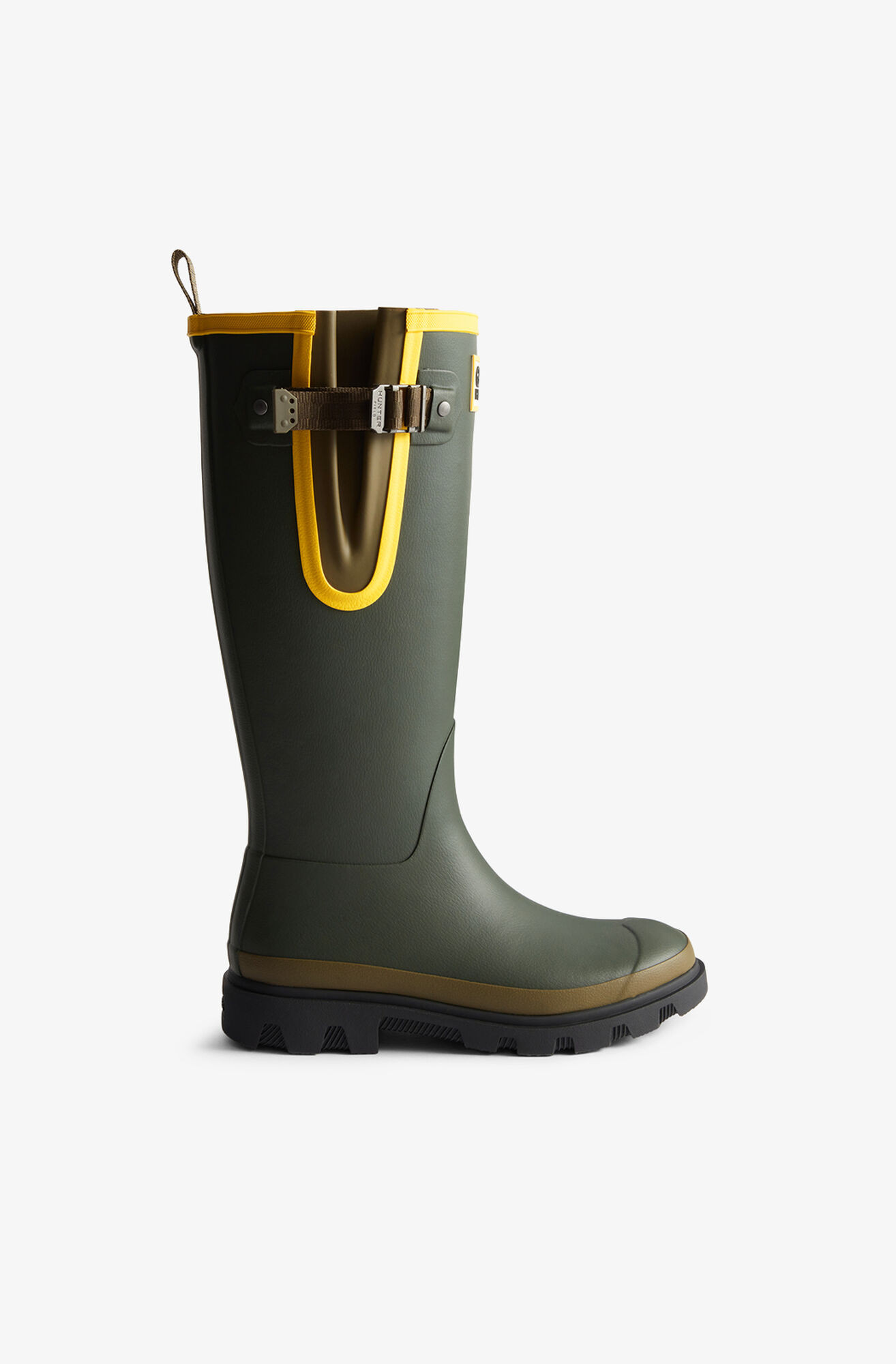 Downpour Tall Boots in Gr\u00fcn | Ganni