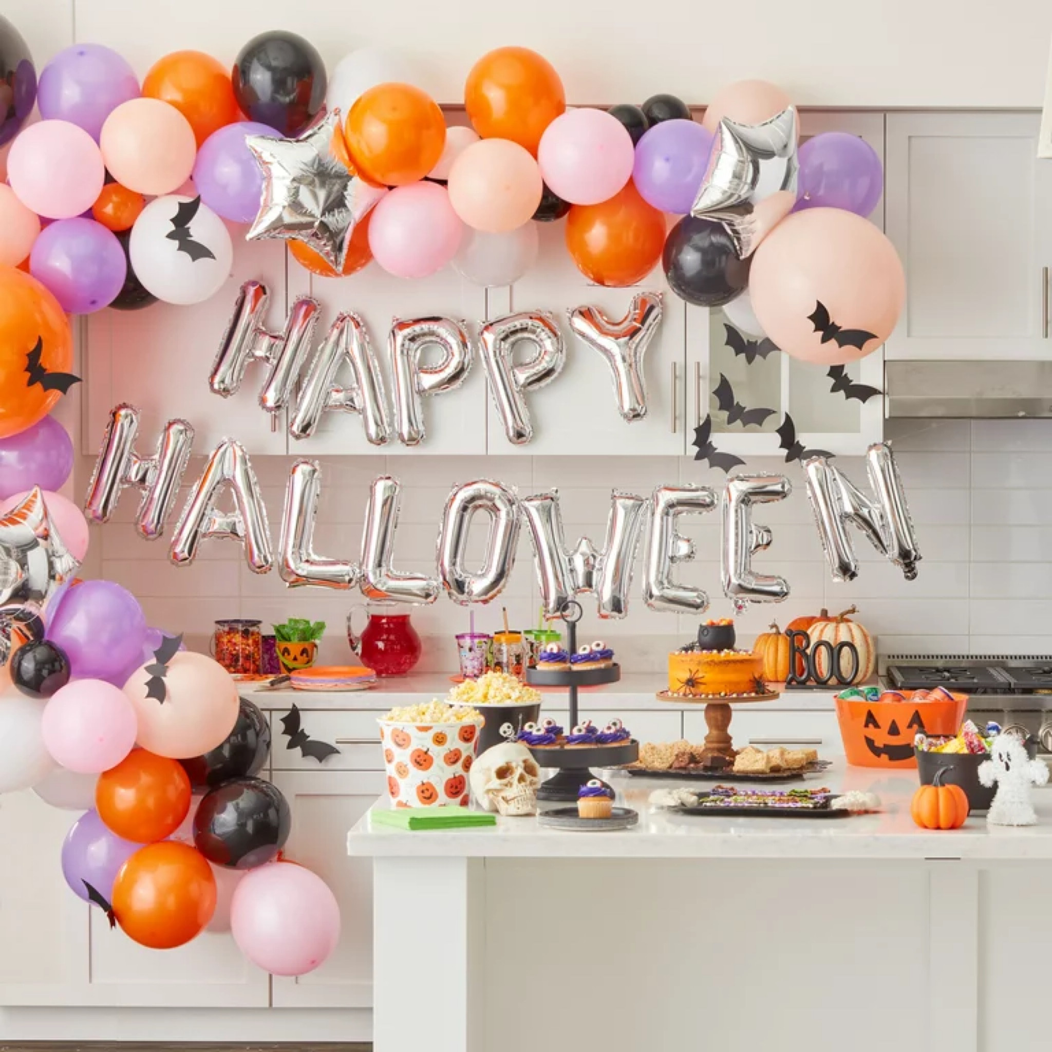 Cute Halloween Balloon Garland under $15! Halloween party decor 

#LTKHalloween #LTKsalealert #LTKhome