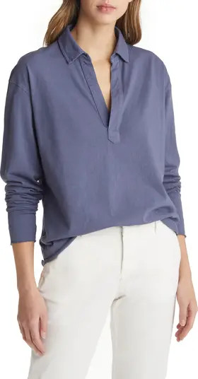 Heritage Cotton Jersey Popover Henley | Nordstrom