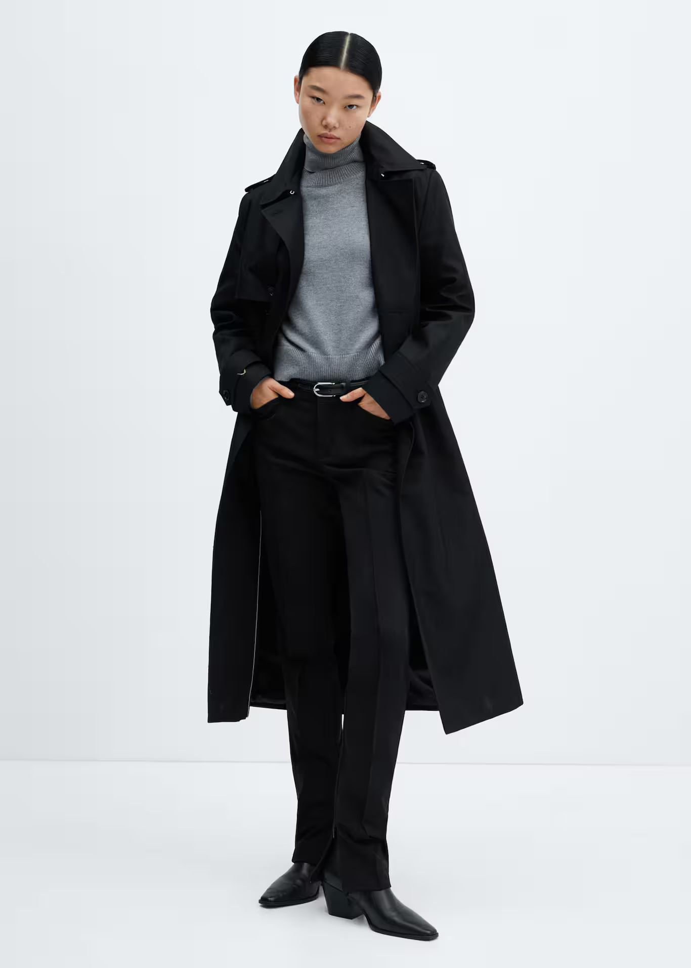Waterproof double breasted trench coat | MANGO (US)