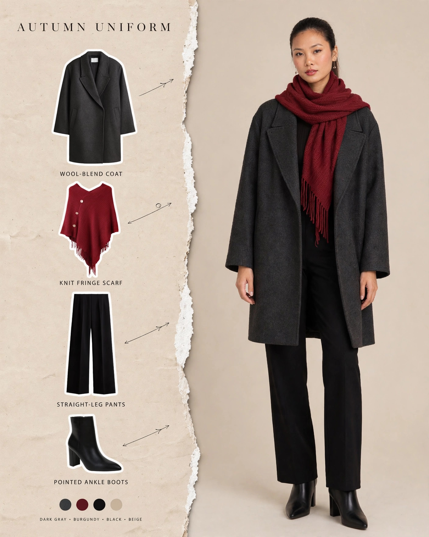 Charcoal Overcoat & Burgundy Scarf — Shop my look below! #StyledBySarah #FallFashion #LTKFinds
Affiliate links — I earn from qualifying purchases 

 