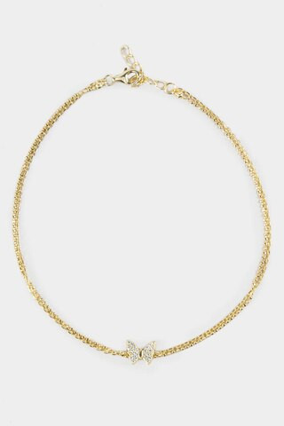 Brianna Pave Butterfly Anklet | Francesca's