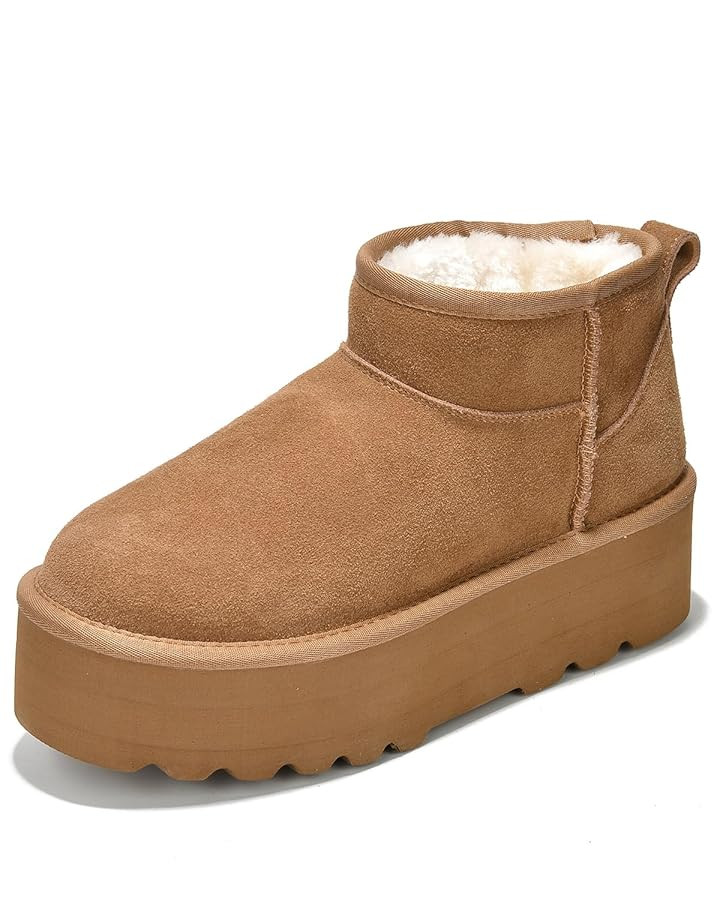 Project Cloud 100% Genuine Suede Leather Ankle Boots for Women - Anti-Slip Memory Foam Insole Wom... | Amazon (US)