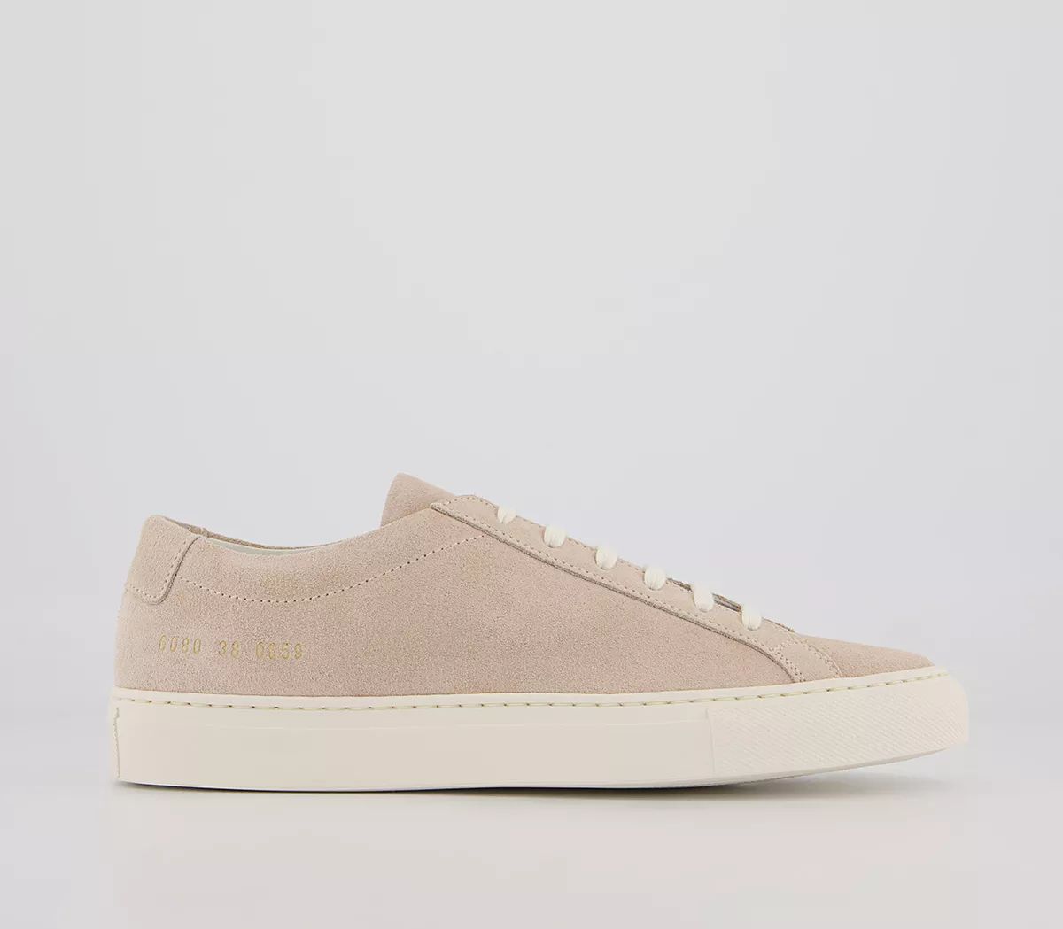 Common Projects Achillies Low Trainers W Nude Suede - Women's Trainers | Offspring (UK)