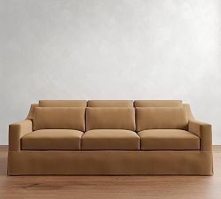 York Slope Arm Deep Seat Slipcovered Sofa (60"-108") | Pottery Barn (US)