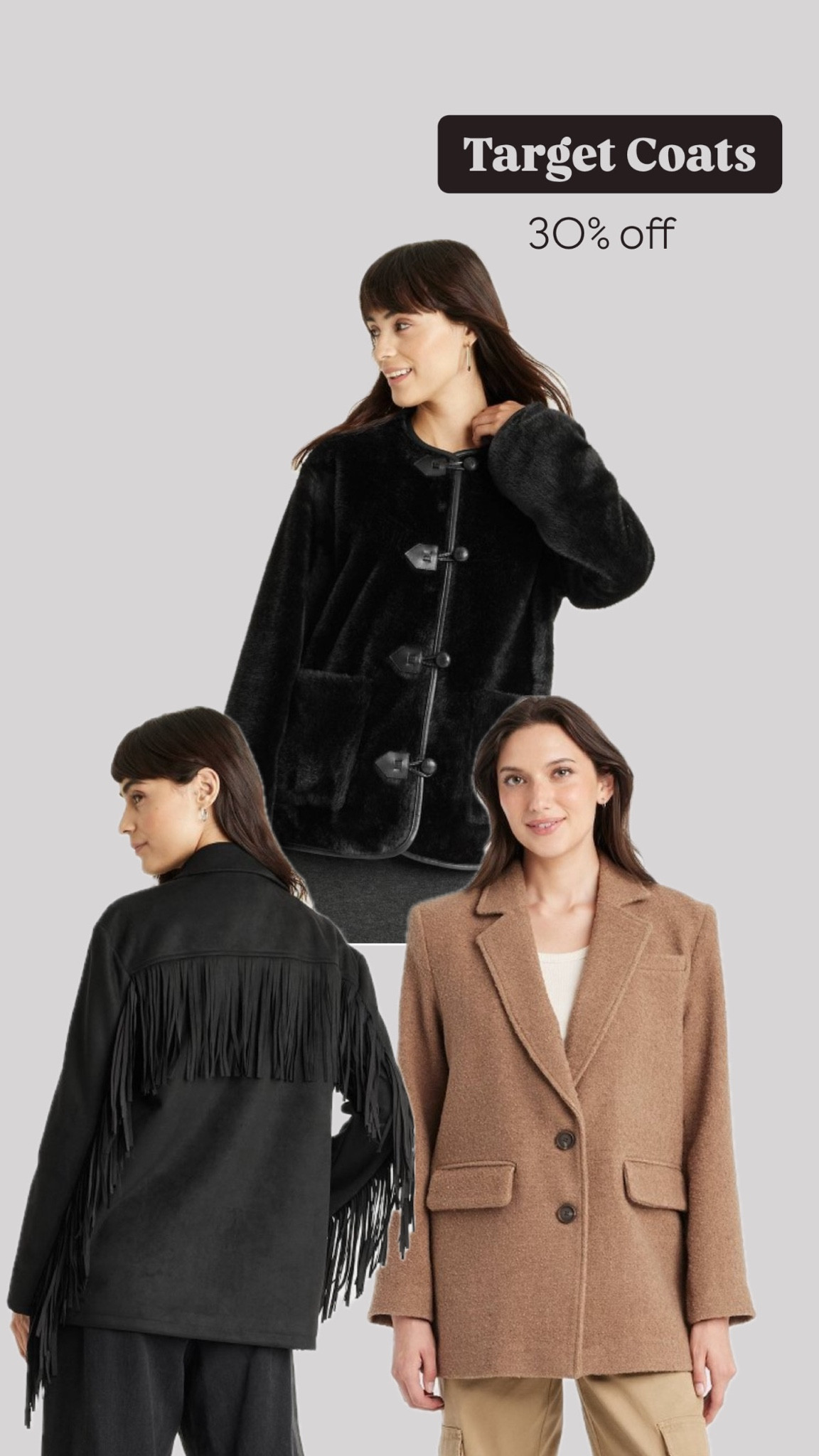 Target Coats 🧥 30% off 🎯

#LTKSeasonal #LTKFindsUnder50 #LTKSaleAlert