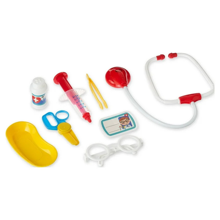 Kid Connection Doctor Case, 9 Pieces, Plastic Toddler Toys | Walmart (US)