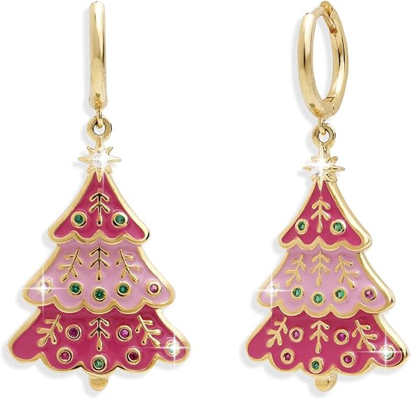 Sonateomber Gold Silver Small Hoop Dangle Earrings for Women, Trendy Dainty Rhinestone CZ Danglin... | Amazon (US)