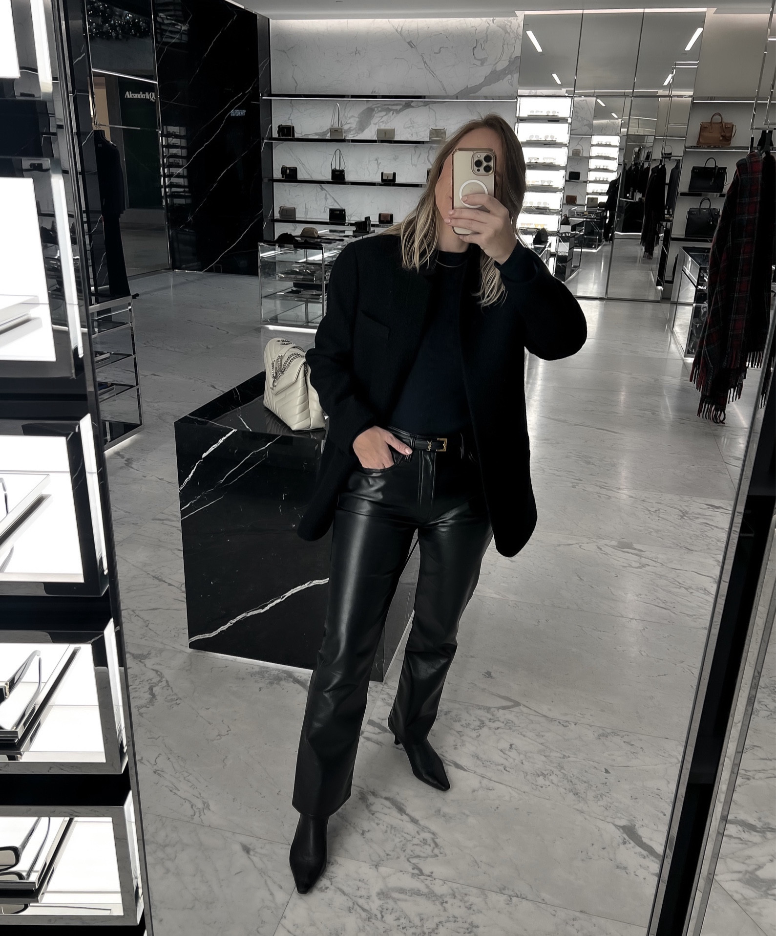 These leather trousers on repeat 🔁 #minimalwardrobe #capsulewardrobe 

#LTKstyletip #LTKsalealert