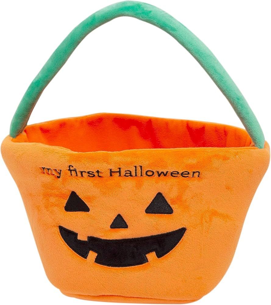 Reece Studio My First Halloween Basket, Plush Pumpkin Trick Or Treat Candy Bag, Fall Pumpkin Tote... | Amazon (US)