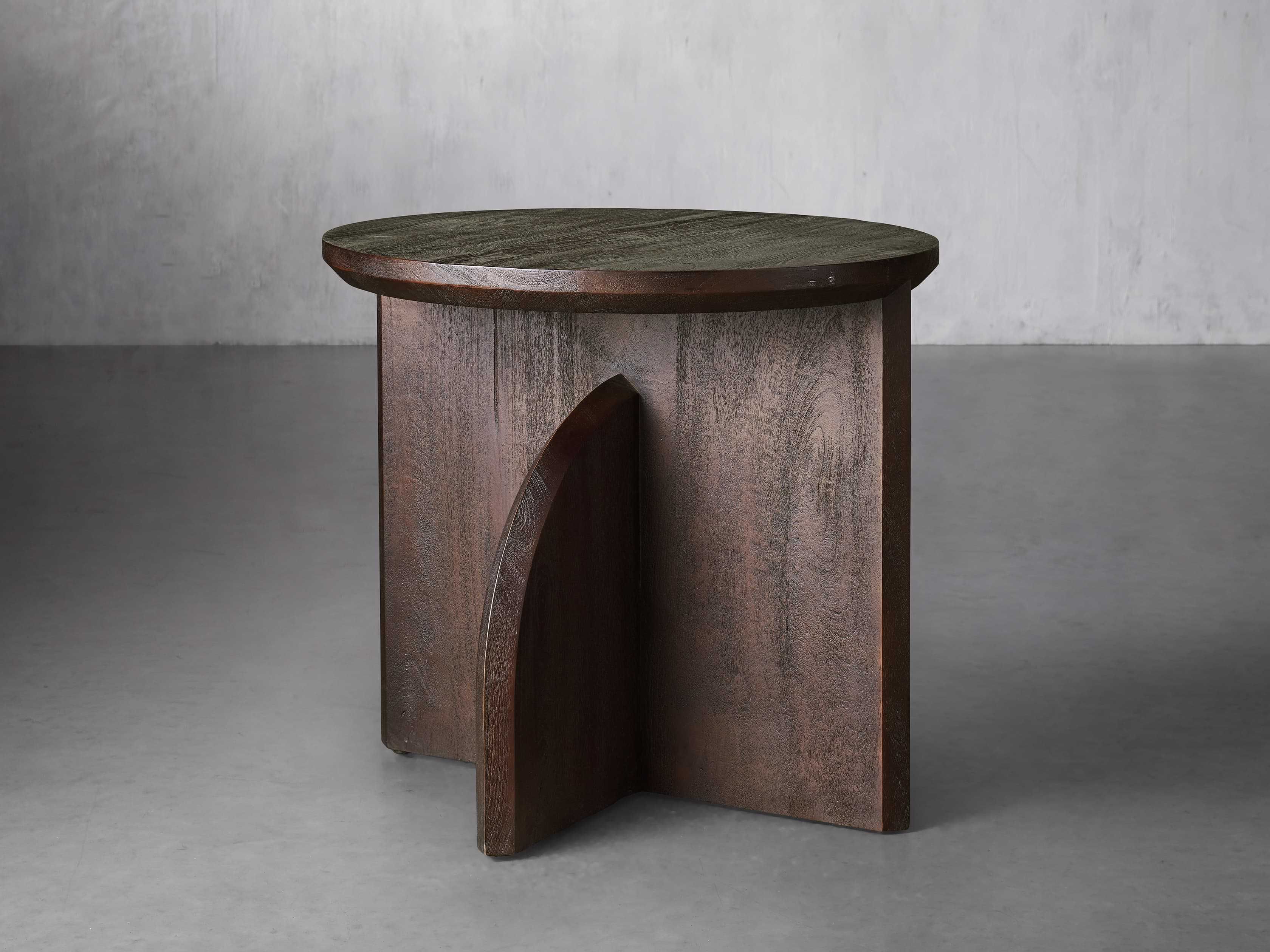 Calderone End Table in Brown | Arhaus