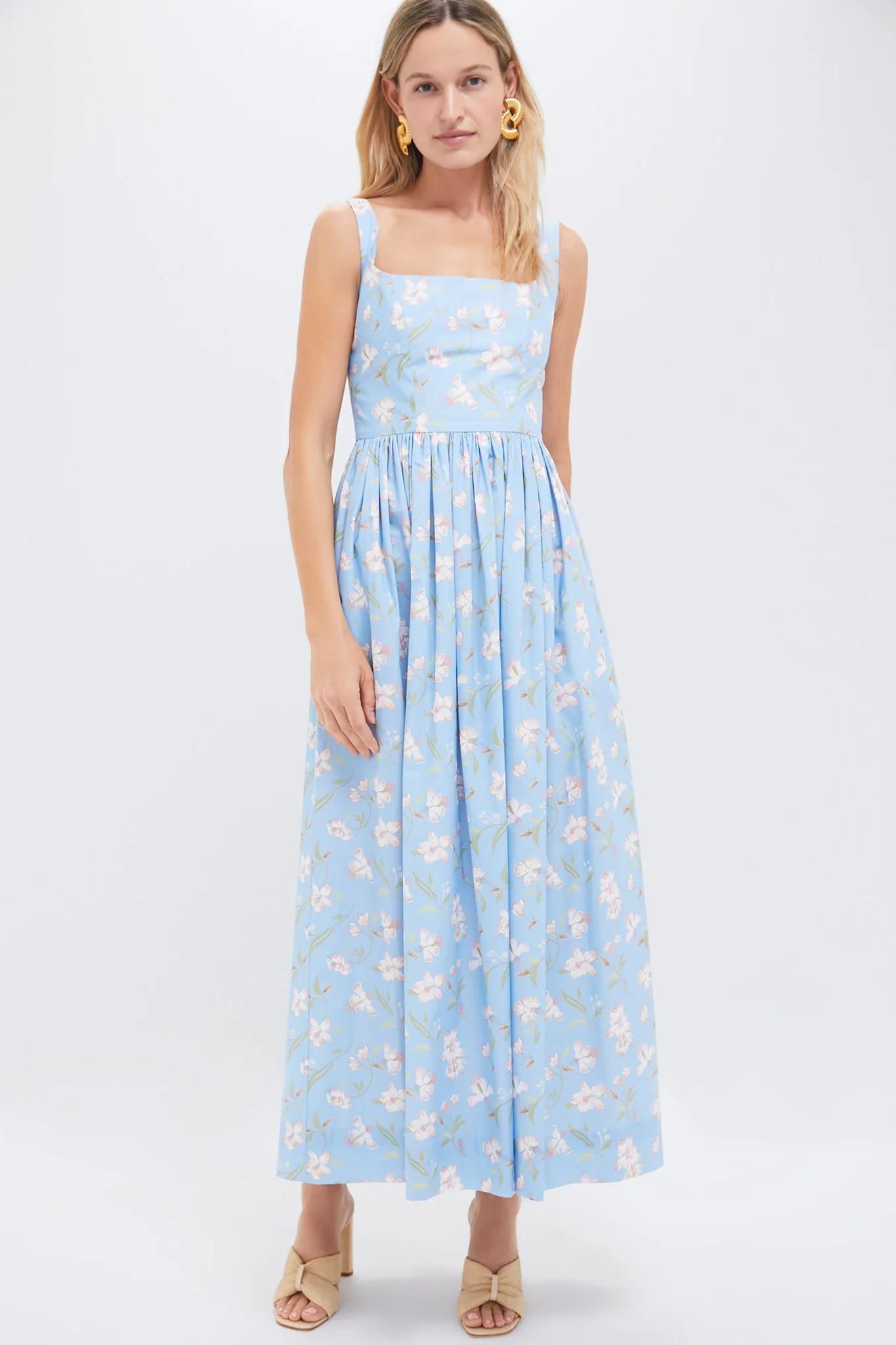 Blue Hibiscus Scoop Neck Dress | Tuckernuck (US)