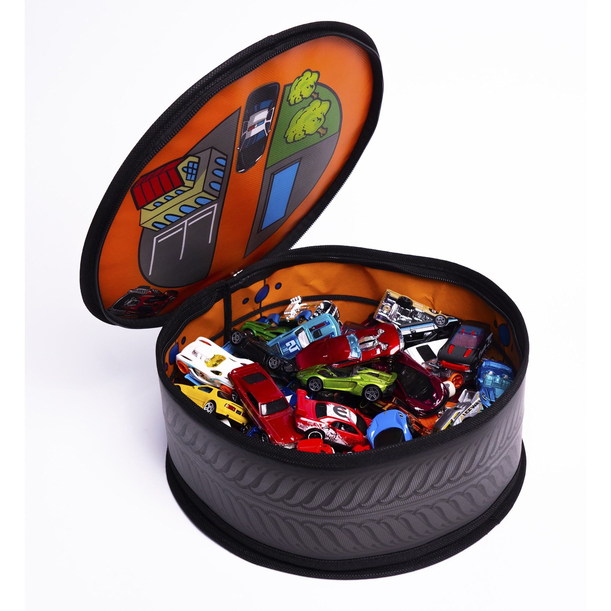 ZipBin Hot Wheels: Wheelie Track Pack Storage Case & Racetrack Mat | Walmart (US)