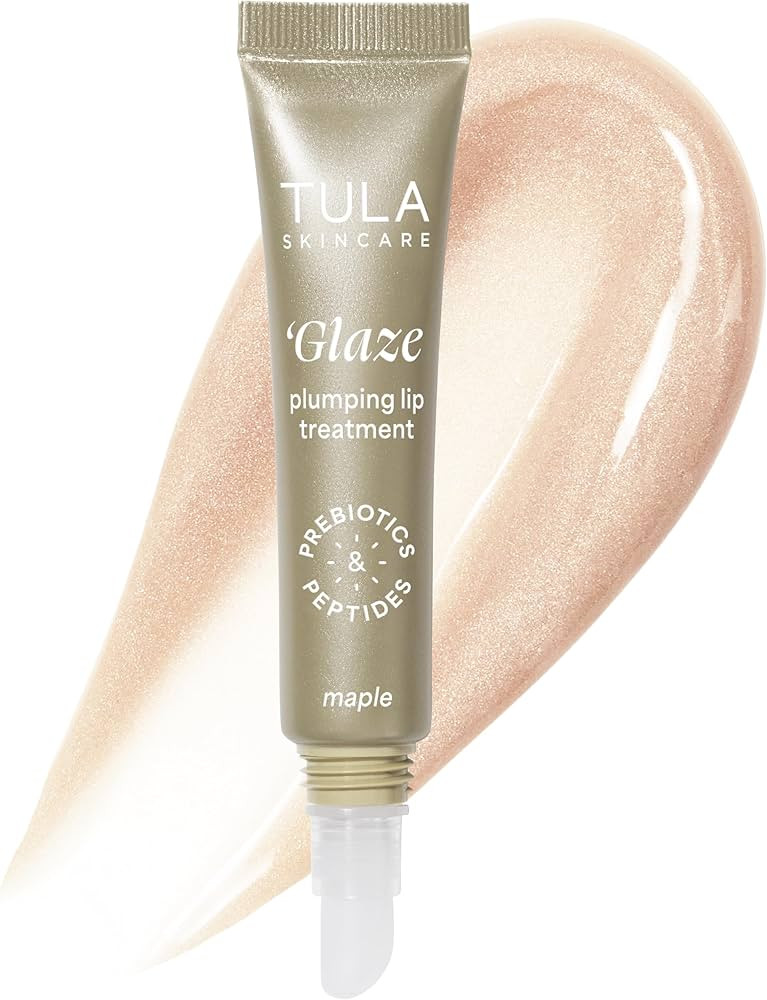 TULA Skin Care Glaze Plumping Lip Treatment - Hydrating & Glossy Lip Balm with Hyaluronic Acid & ... | Amazon (US)