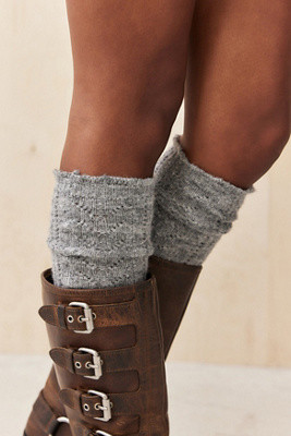Out From Under Pointelle Knee High Socks - Grey at Urban Outfitters | Urban Outfitters UK