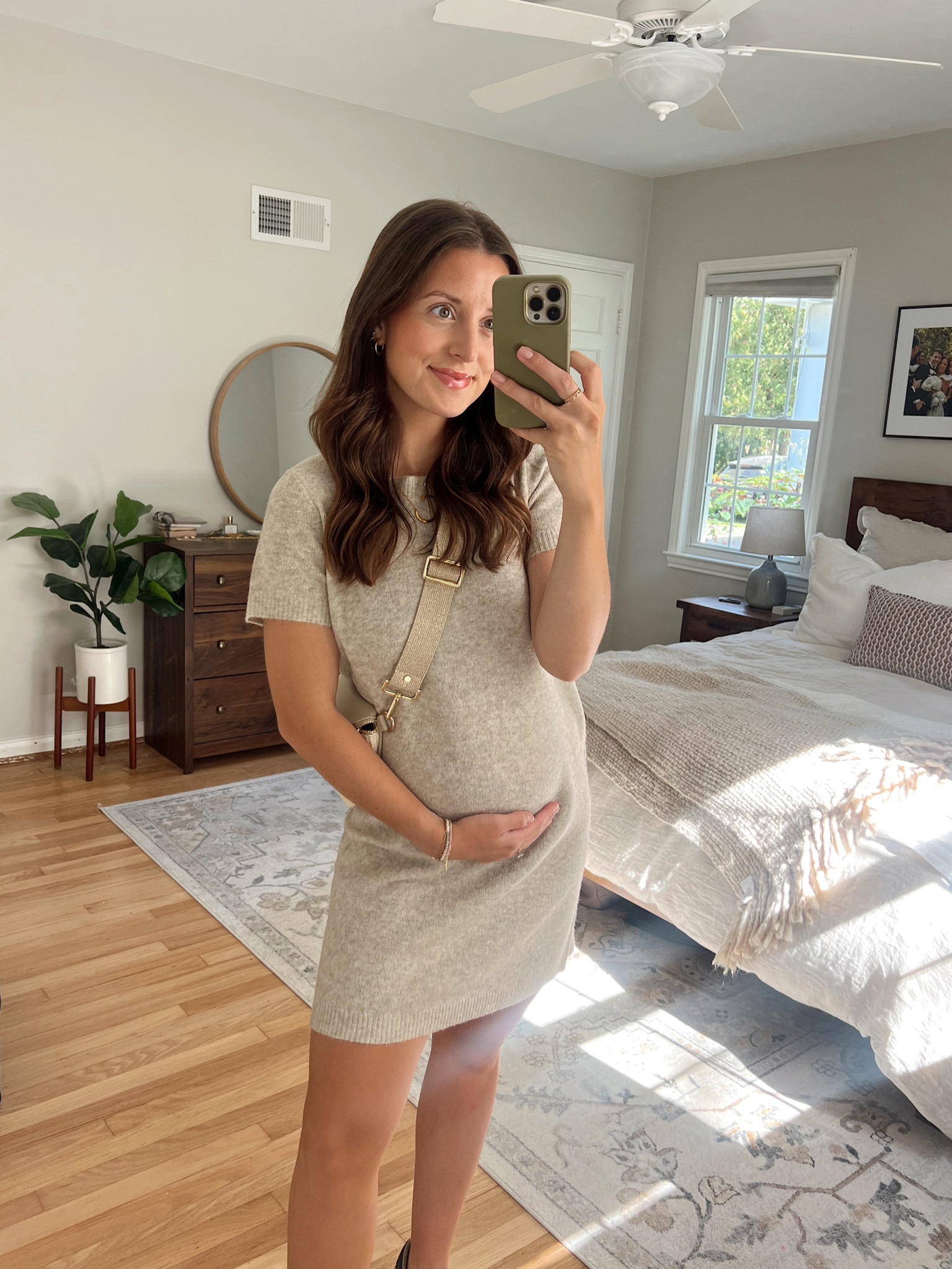 Target find!! the easiest summer to fall transitional sweater dress! SO comfy! 