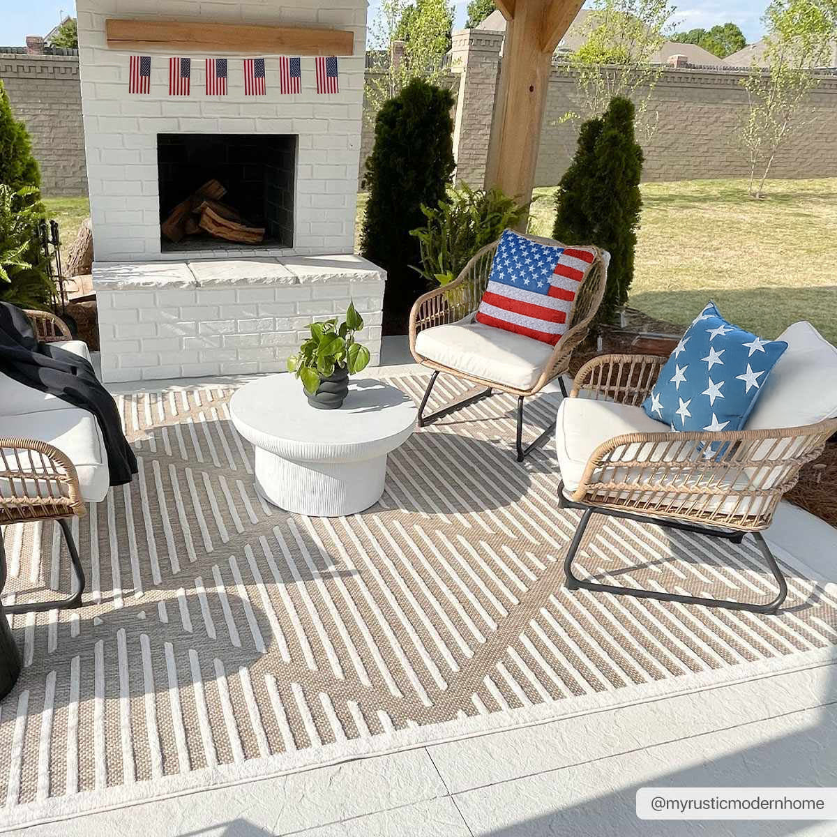 Anah Cream Outdoor Rug | Boutique Rugs