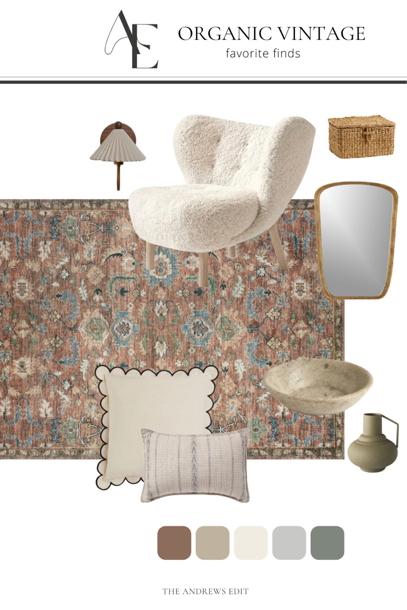 Organic vintage vibe favorite finds! Especially living this scalloped throw pillow and this wood wall sconce😍 

#LTKhome #LTKFind