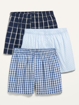 Soft-Washed Boxer Shorts 3-Pack for Men -- 3.75-inch inseam | Old Navy (CA)