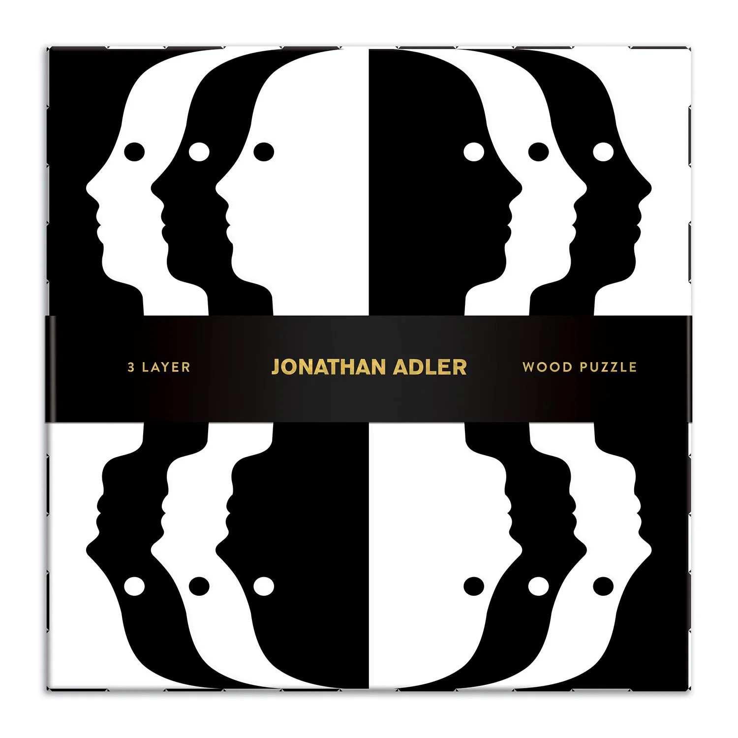 Jonathan Adler Atlas Layered Wooden Jigsaw Puzzle Set | Galison