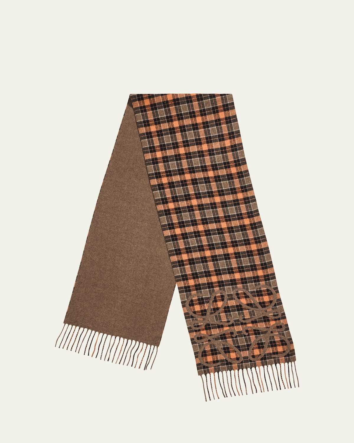 Check Anagram Silk-Cashmere Scarf | Bergdorf Goodman