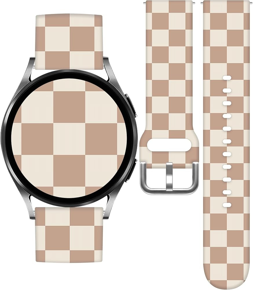 Watch Bands Compatible with Samsung Galaxy Watch 40mm 42mm 44mm 45mm 46mm, 20mm Pattern Replaceme... | Amazon (US)