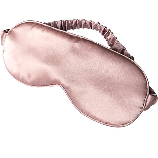 Silk Sleep Mask Eye Mask Blindfold with Double Layer Silk Filling and Elastic Strap for Full Night's | Amazon (US)