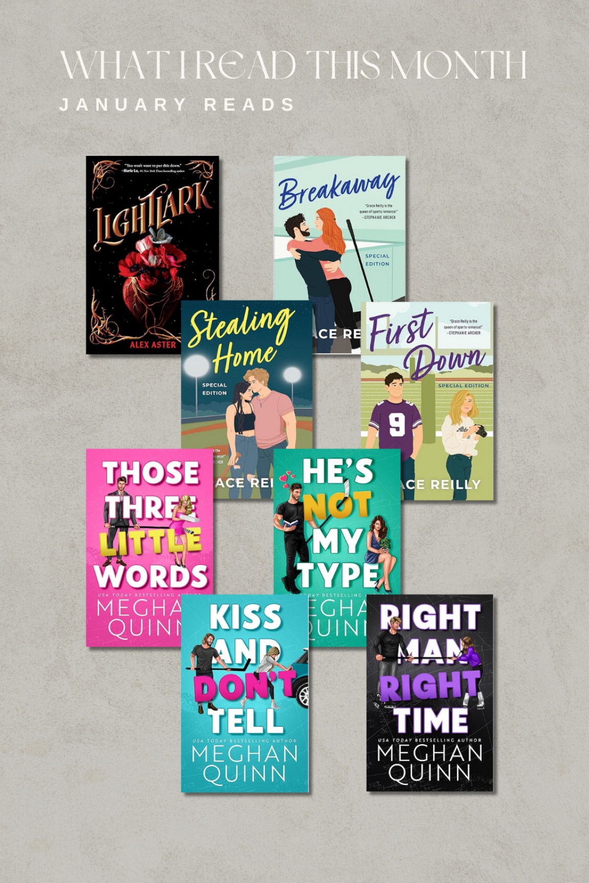 What I read in the month of January! 📚 

Book club | reading 

#LTKtravel #LTKfindsunder100 #LTKMostLoved