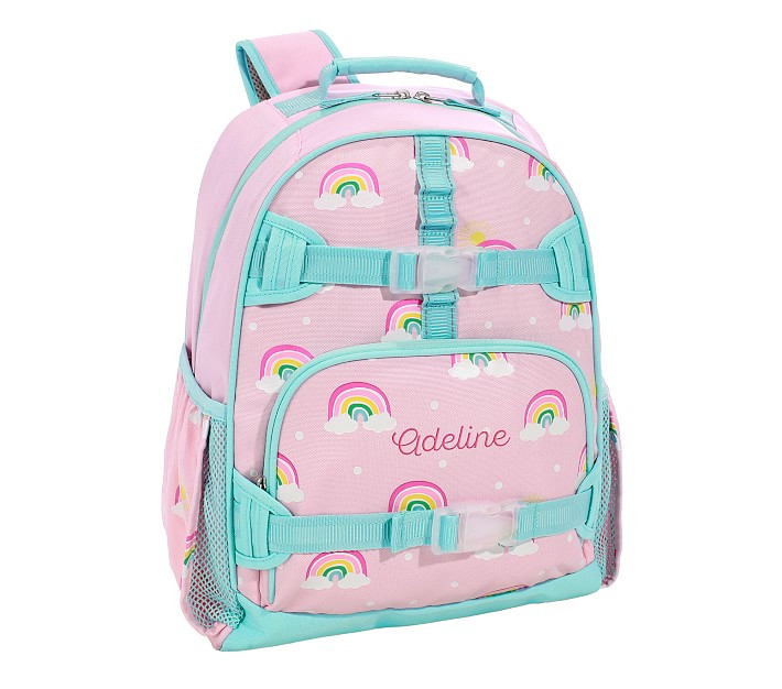Mackenzie Pink Rainbows Glow-in-the-Dark Backpacks | Pottery Barn Kids