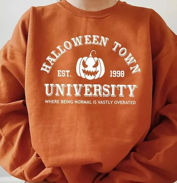 Halloweentown University Sweatshirt , Halloween Town Crewneck Sweatshirt, Halloweentown Sweatshir... | Etsy (US)