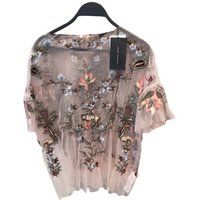 Zara Women Embroidered tulle top 4786/055/800 | Bonanza (Global)