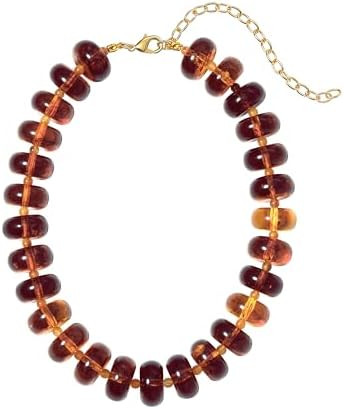 Chunky Beaded Necklaces for Women,Large Resin Beaded Choker,Statement | Amazon (US)