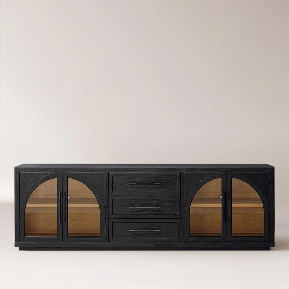 ExclusiveValborg 80" Oak Media Console | Hernest