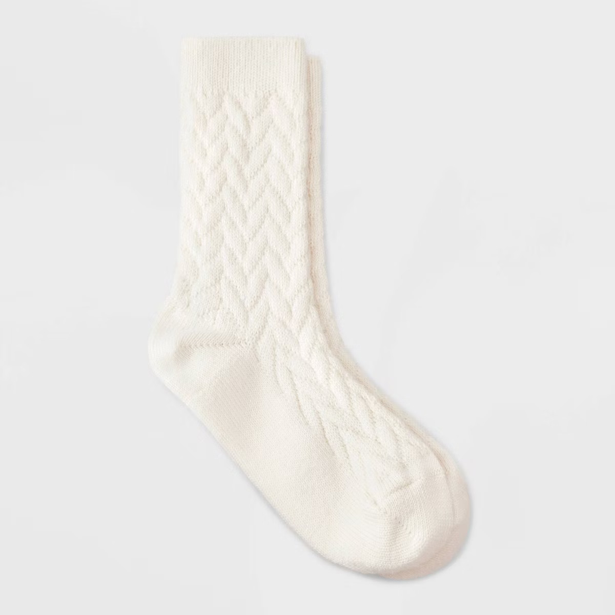 Women's Braided Texture Super Soft Crew Boot Socks - Auden™ | Target