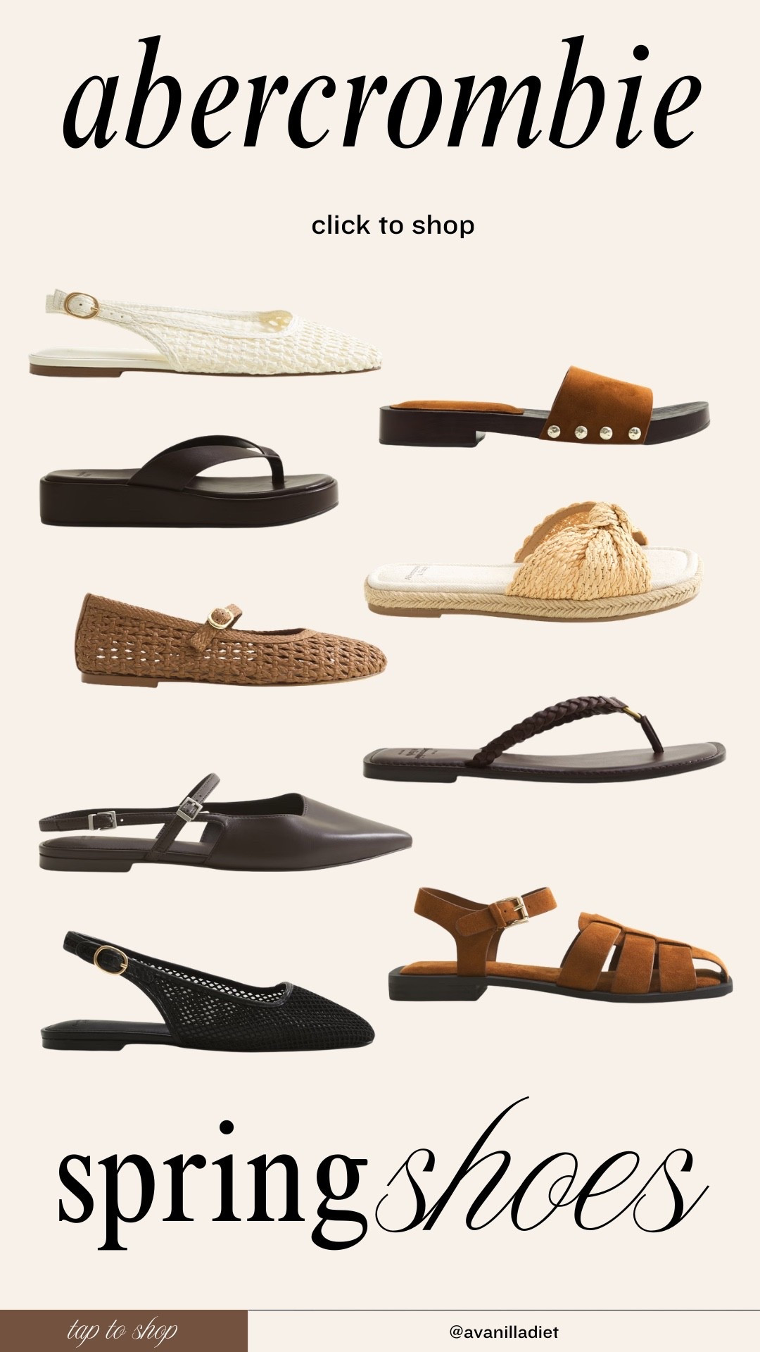Spring shoes from Abercrombie! 👡

Spring outfits, spring shoes, summer outfits, sandals, trendy outfits


#LTKSeasonal #LTKootd