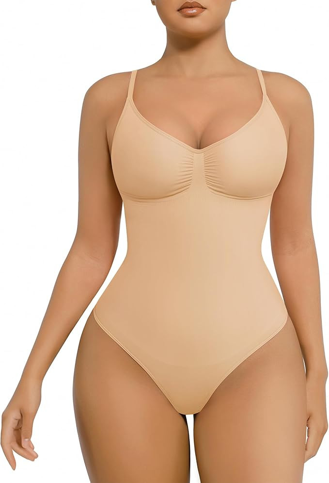 FeelinGirl Shapewear Bodysuit for Women Tummy Control Seamless Sculpting Snatched Waist Body Suit... | Amazon (US)