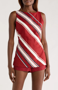 Click for more info about Faithfull the Brand Miel Tie Waist Sleeveless Top | Nordstrom