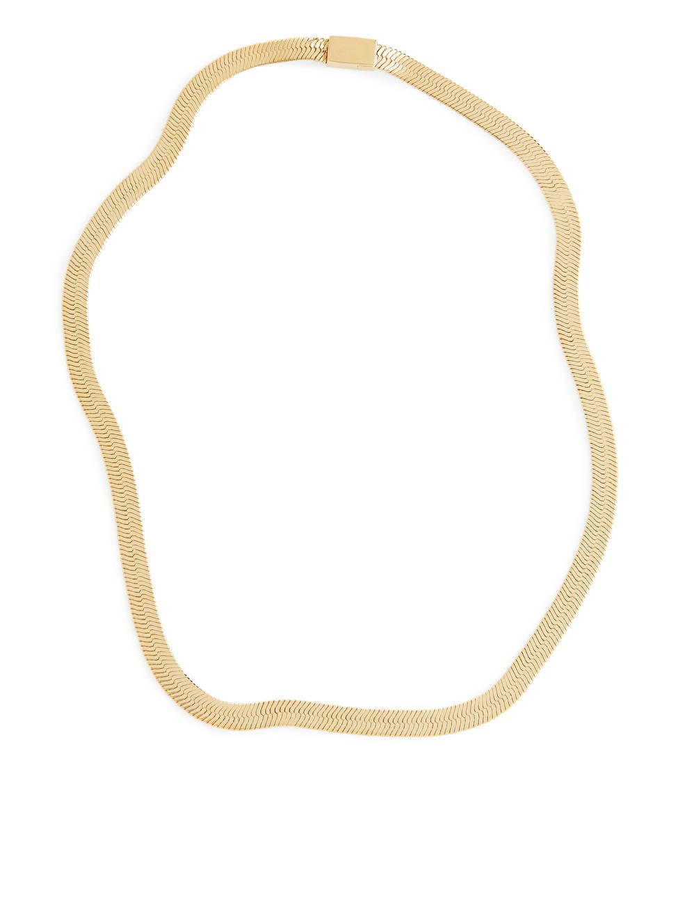 Gold-Plated Chain Necklace - Gold - ARKET GB | ARKET (US&UK)