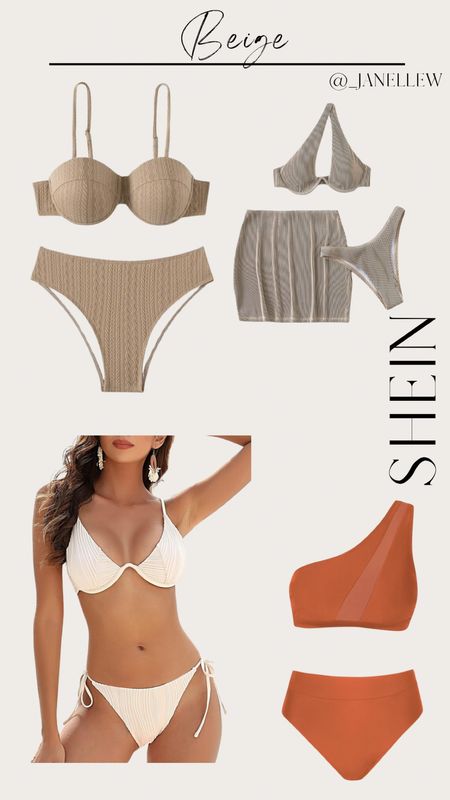 Love the variety of beige you can choose from. 

•Follow for more swim looks!!•

#shein #swimsuits #beige #amazon

#LTKeurope #LTKswim