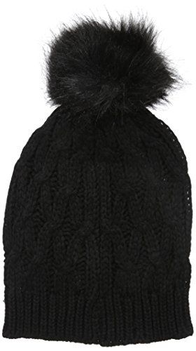 Rampage Women's Textured Beanie with Oversized Pom | Amazon (US)