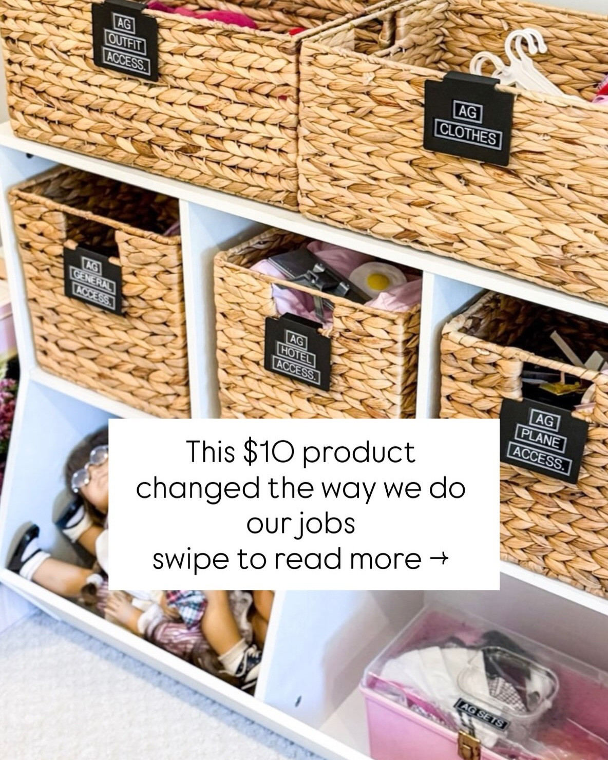 We love these baskets and use them in tons of our projects! To shop these and more, check out the link to LTK in our bio! 🛍️✨