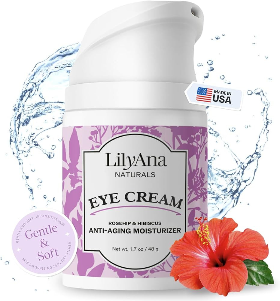 LilyAna Naturals Eye Cream for Dark Circles and Puffiness, Under Eye Cream for Wrinkles and Bags,... | Amazon (US)