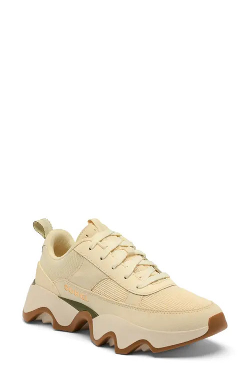 SOREL Kinetic Impact II Wonder Lace Sneaker in Honey White/Utility Green at Nordstrom, Size 9.5 | Nordstrom