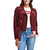 Levi's Women's Faux Leather Belted Motorcycle Jacket (Standard and Plus Sizes), black, X-Small at... | Amazon (US)