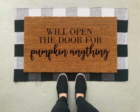 Pumpkin Anything Doormat / Fall Doormat / Pumpkin Welcome Mat / Halloween Doormat / Door Mat / Fall  | Etsy (CAD)