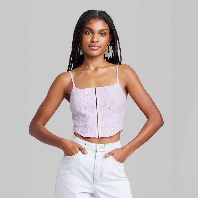 Women's Lace Corset Tank Top - Wild Fable™ | Target