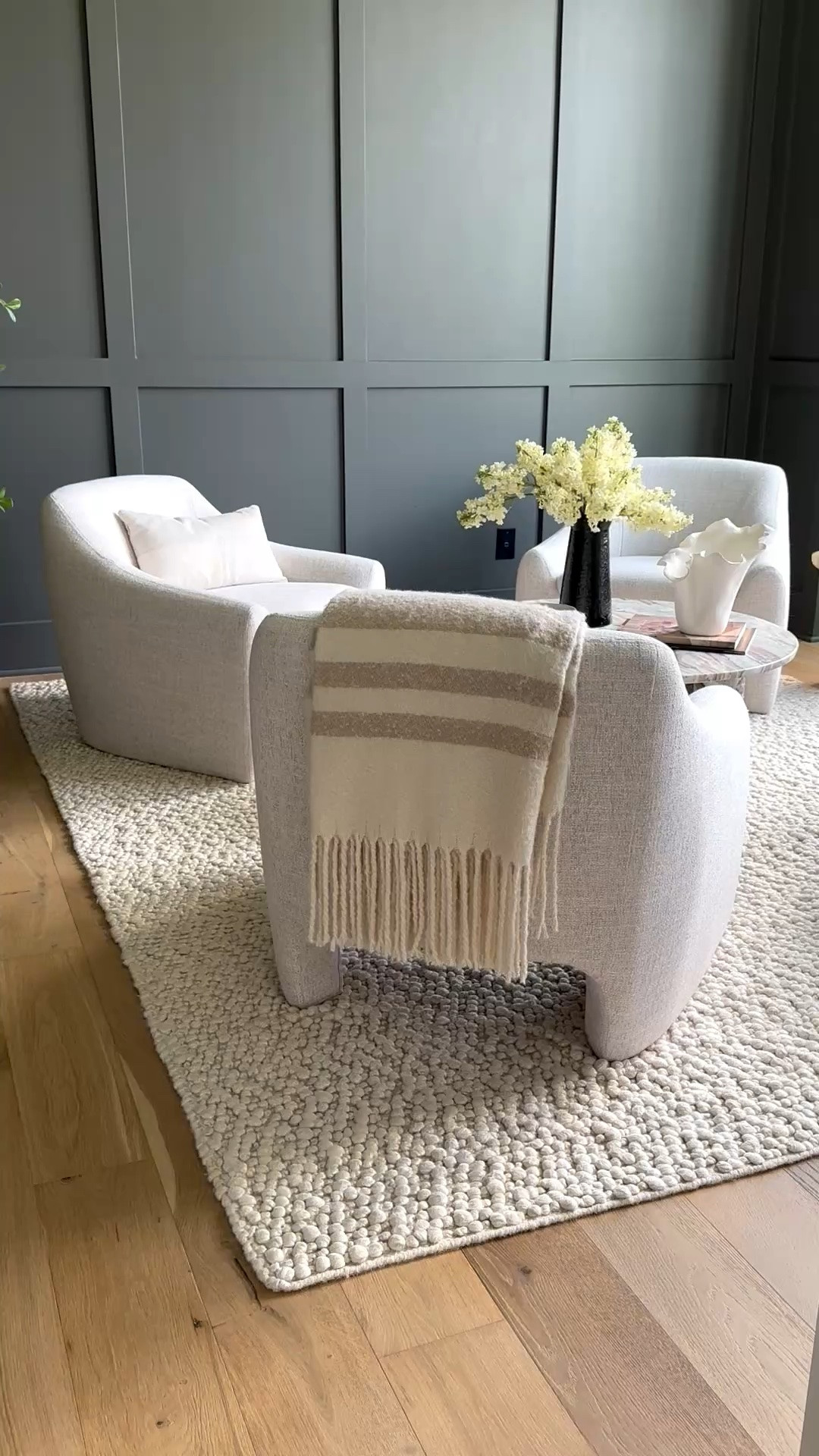 The prettiest, soft boucle on these armchairs. I love the lines and the comfortable seat. 
@Wayfair

#LTKstorytime #LTKHome #LTKSaleAlert